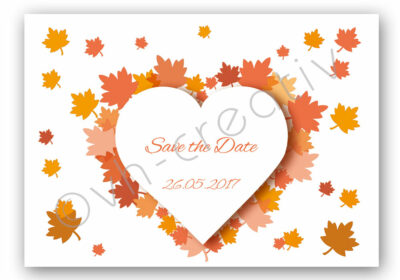 Postkarte Save the Date, 10er-Set