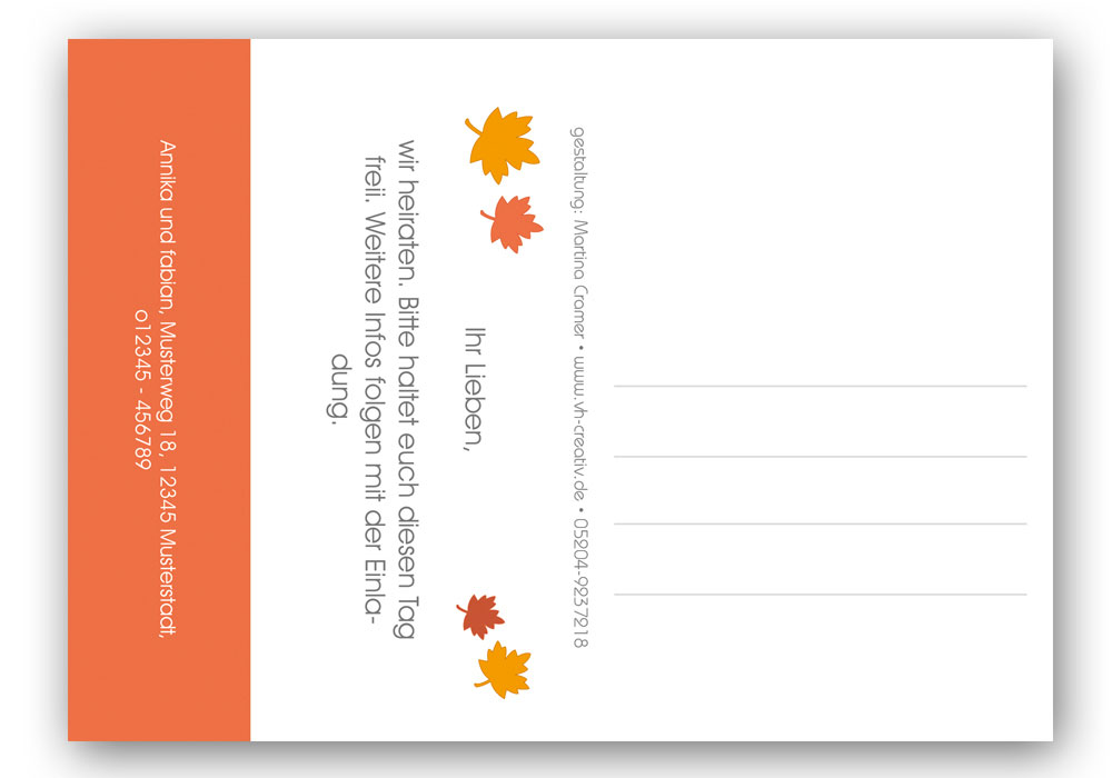 D-025 - Postkarte Save the Date, 10er-Set D-025 - Postkarte Save the Date, 10er-Set