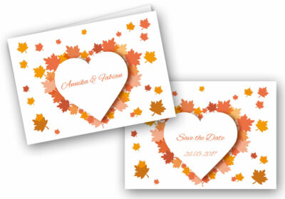 Kombi Einladung Save-Hochzeit 20er-Set, inkl. Umschläge